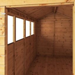 Waltons 10 X 6 Shiplap Garden Storage Shed Tongue And Groove Apex Single Door Windows - thumbnail 7