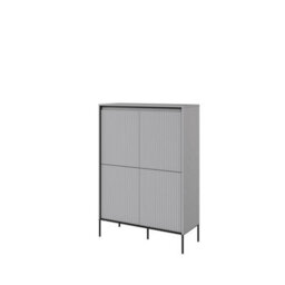 Arte Modern Trend  Highboard Cabinet (H830mm W980mm D400mm) - Light Grey With Black Legs - thumbnail 1