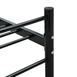 Berkfield Bed Frame Black Metal 6Ft Super King 180X200 Cm - thumbnail 5