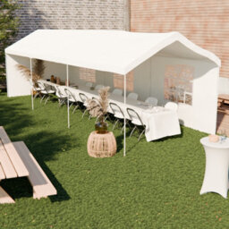 Sweeek - Reception Tent - Burdigala 3X9M -  White Metal Connectors Garden Tent Ideal For Reception To Be Used As A Gazebo Or - thumbnail 4