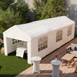 Sweeek - Reception Tent - Burdigala 3X9M -  White Metal Connectors Garden Tent Ideal For Reception To Be Used As A Gazebo Or - thumbnail 2