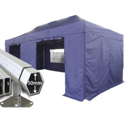 Crocodile Trading 3M X 6M Extreme 50 Commercial Instant Shelter Pop Up Gazebos Frame, Canopy & Sides - Navy Blue - thumbnail 1