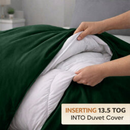 Ameha Duvet 13.5 Tog With Emerald Duvet Cover & Matching Pillowcases, Breathable, Bedding Set, Double 200X200Cm - thumbnail 3