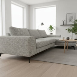Abakus Direct Venice Chenille Corner Sofa In Light Grey Right Facing With Deep Seats And Extra-Wide Padded Arms - thumbnail 8