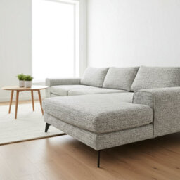 Abakus Direct Venice Chenille Corner Sofa In Light Grey Right Facing With Deep Seats And Extra-Wide Padded Arms - thumbnail 5