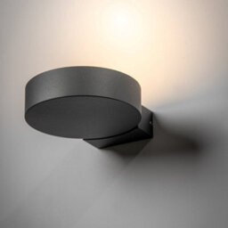 CGC Lighting Cgc Darcy Anthracite Dark Grey Adjustable Round Led Outdoor Outside Wall Light 3000K Warm White Ip54 - thumbnail 2