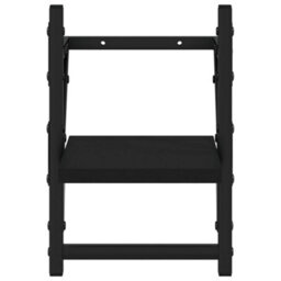 Berkfield Wall Shelves With Bars 2 Pcs Black 20X25X30 Cm - thumbnail 5