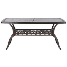 Beliani Garden Dining Set 6 Seater Lizzano With Cushions Metal Dark Brown - thumbnail 6