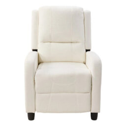 Living And Home Beige Single Sofa Recliner Armchair Reclining Chair - thumbnail 3