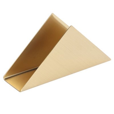 1 Pack Triangular Tissue Holder, Nordic Gold Vertical For Hotels And Restaurants - image 1