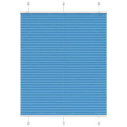 Berkfield Modern Pleated Blind Blue 105X150 Cm Fabric Width 104.4 Cm Polyester - thumbnail 2