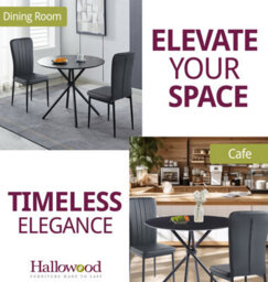 Hallowood Furniture Cullompton Dining Set, Small Round Black Dining Table 90Cm With 2 Black Faux Leather High Back Chairs - thumbnail 6