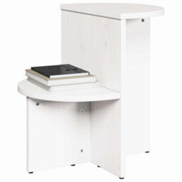 Berkfield Side Table White 50 X 40 X 50 Cm Solid Pine Wood - thumbnail 3