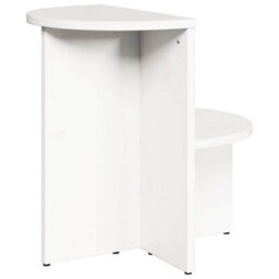 Berkfield Side Table White 50 X 40 X 50 Cm Solid Pine Wood - thumbnail 7