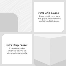 Pamposh Single Fitted Sheet Extra Deep Pocket 40Cm Premium Brushed Microfiber Fitted Sheet Single Bed Ultrasoft Hypoallergenic - thumbnail 7