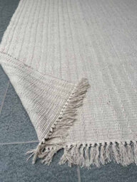 Second Nature Tarkarli Rug Textured And Hand Woven - Cotton - L90 X W150 - Natural - thumbnail 3