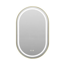 Living And Home Wall Mounted Oval Led Bathroom Mirror With White Light Color - thumbnail 3
