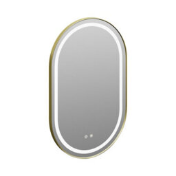Living And Home Wall Mounted Oval Led Bathroom Mirror With White Light Color - thumbnail 5