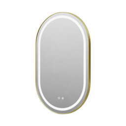 Living And Home Wall Mounted Oval Led Bathroom Mirror With White Light Color - thumbnail 4