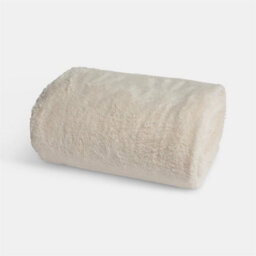 Ohs Large Teddy Fleece Throw Blanket - 150 X 200Cm - Cream - thumbnail 2