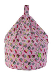 Bean Lazy Cotton Pink Cupcake Bean Bag Large Size