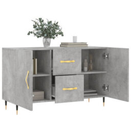 Vidaxl Sideboard Concrete Grey 100X36X60 Cm Engineered Wood - thumbnail 4