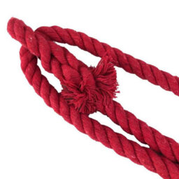 Ropeservices Uk 10mm Red Natural Cotton Plain Rope Halter X 12 Foot - thumbnail 4