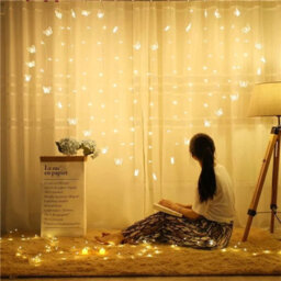 Urbn-Living Multicoloured - Led Fairy Curtain Lights - Butterfly Design - thumbnail 9
