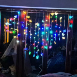 Urbn-Living Multicoloured - Led Fairy Curtain Lights - Butterfly Design - thumbnail 3