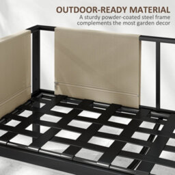 Wyld Haus Namato Beige 4-Seater Outdoor Sofa Set With Tempered Glass Table And Side Pockets - thumbnail 7
