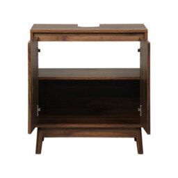 Sweeek - Bathroom Vanity With 2 Doors Walnut 65X40X70 Cm - Linear - thumbnail 4