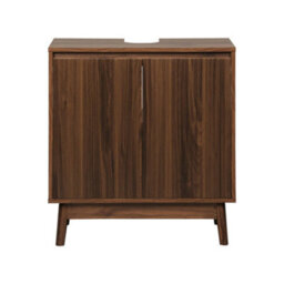Sweeek - Bathroom Vanity With 2 Doors Walnut 65X40X70 Cm - Linear - thumbnail 3