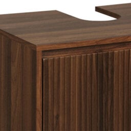 Sweeek - Bathroom Vanity With 2 Doors Walnut 65X40X70 Cm - Linear - thumbnail 8