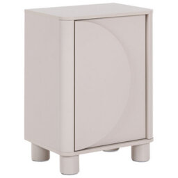 Beliani Modern Bedside Table Tomingley Beige - thumbnail 1