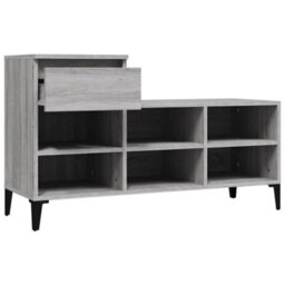 Berkfield Modern Shoe Cabinet Grey Sonoma 102X36X60 Cm Engineered Wood - thumbnail 7