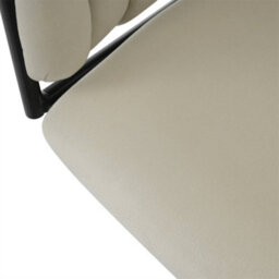 Abrihome Velvet Dining Chair, Leisure Swivel Chair With Four Metal Support Legs, Beige - thumbnail 6