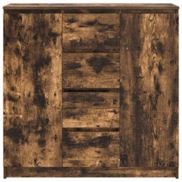 Berkfield Sideboard With Drawers Smoked Oak 100.5X35X98.5 Cm Engineered Wood - thumbnail 6
