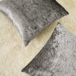 Ohs Luxury Crushed Velvet Set Of 2 Cushion Covers Plain - thumbnail 4