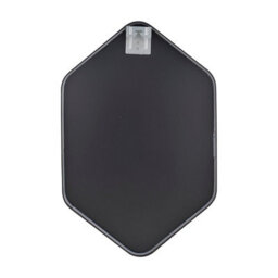 Living And Home Black Hexagon Aluminium Alloy Bathroom Mirror Hd Float Glass Wall Vanity Mirror 40X60Cm - thumbnail 3