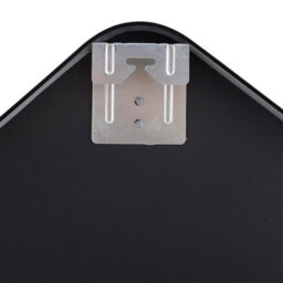 Living And Home Black Hexagon Aluminium Alloy Bathroom Mirror Hd Float Glass Wall Vanity Mirror 40X60Cm - thumbnail 6