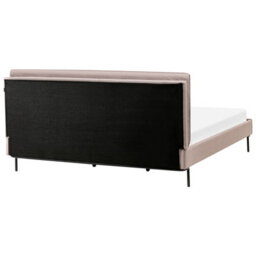 Beliani Bed Fabric Corio 180 X 200 Cm (Eu Super King) Taupe - thumbnail 6