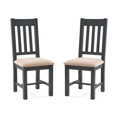 Oakham Grosvenor Elegant Dark Grey Dining Chairs - Set Of 2 - image 1