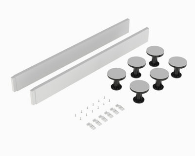 Shower Tray Leg Set - White - For 700mm-900mm Square & Rectangular Resin Trays - Balterley - image 1