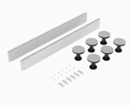 Shower Tray Leg Set - White - For 700mm-900mm Square & Rectangular Resin Trays - Balterley - thumbnail 1