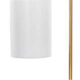 Beliani Table Lamp With White Linen Shade And Brushed Copper Base, 46 Cm - thumbnail 5