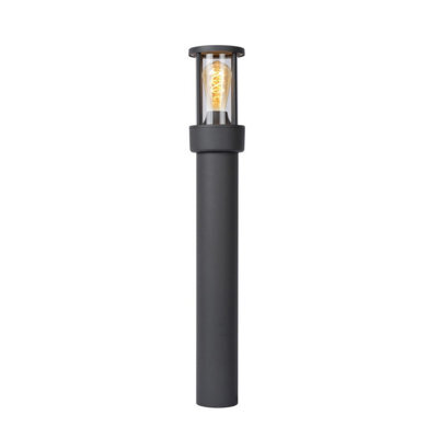 Lucide Lori 800 Outdoor Post Light With Dusk To Dawn Sensor Dark Anthracite - image 1