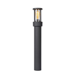 Lucide Lori Modern Bollard Light Outdoor, Day Night Sensor - 1Xe27 - Ip44 - Anthracite