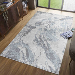 Picasso Modern Waterflow Abstract Area Rugs Silver 120X170 Cm - thumbnail 5
