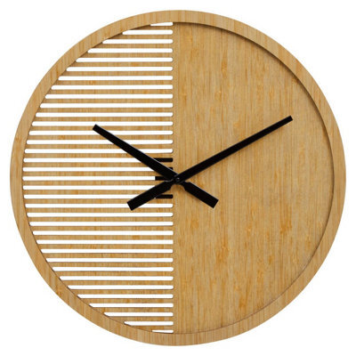 Orsina Easily Maintained Large Wooden Wall Clock, Large Wood Dial Clock In Kitchen, Contemporary Large Wall Clock - image 1