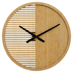 Orsina Easily Maintained Large Wooden Wall Clock, Large Wood Dial Clock In Kitchen, Contemporary Large Wall Clock - thumbnail 1